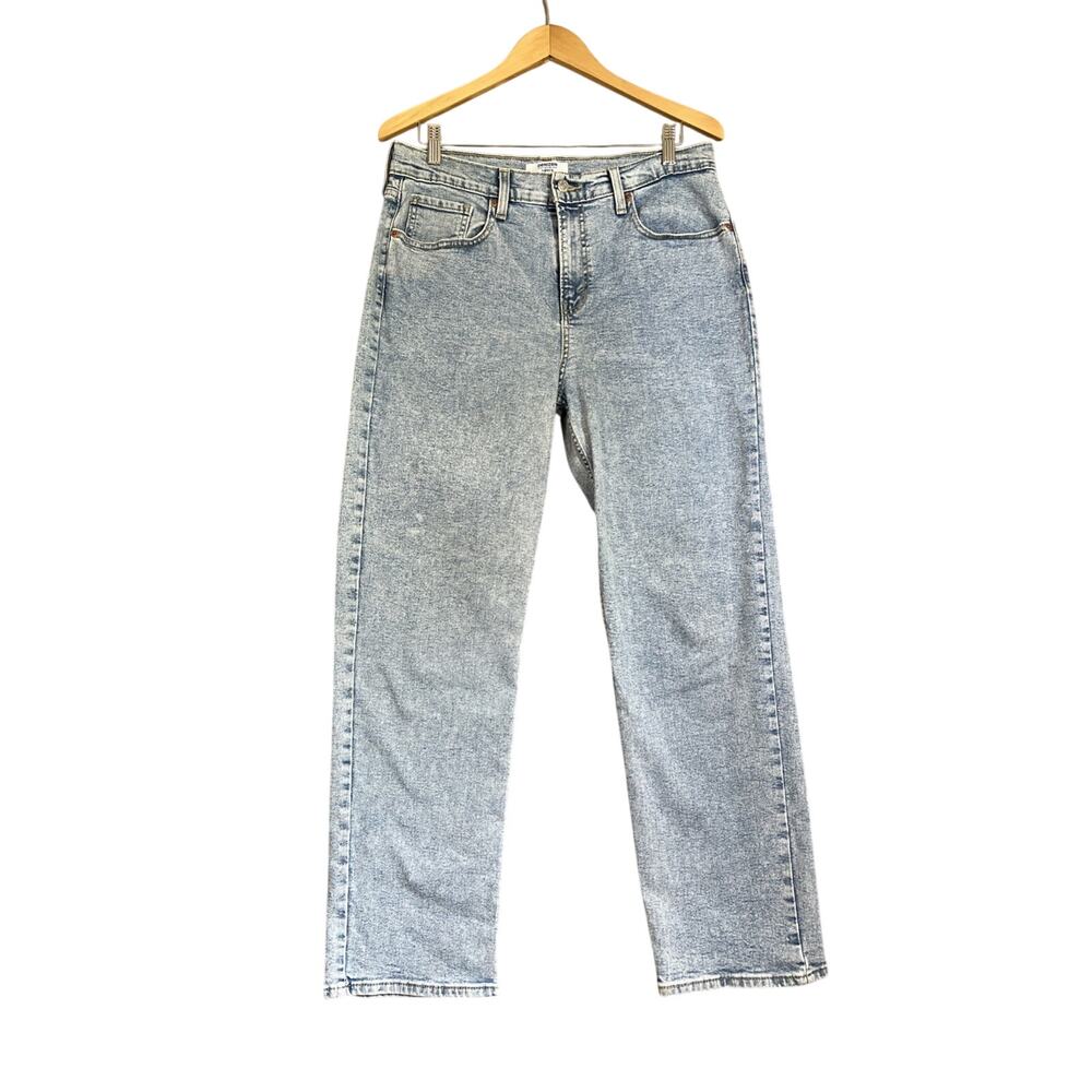 Denizen Levis Jeans Women's 10 Blue Stonewash 90's Loose Straight Stretch Denim